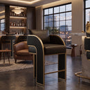 Hospitality furniture - 3-Legged Leather Counter Stool - www.oroatrade.com
