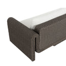 Hospitality furniture - Twisted Wicker Outdoor Sofa - www.oroatrade.com