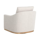 Hospitality furniture - White Linen Swivel Lounge Chair - www.oroatrade.com