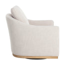 Hospitality furniture - White Linen Swivel Lounge Chair - www.oroatrade.com