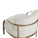 Hospitality furniture - Gold Framed Fabric Lounge Chair - www.oroatrade.com