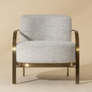 Hospitality furniture - Gold Framed Fabric Lounge Chair - www.oroatrade.com