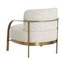 Hospitality furniture - Gold Framed Fabric Lounge Chair - www.oroatrade.com