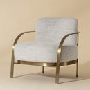 Hospitality furniture - Gold Framed Fabric Lounge Chair - www.oroatrade.com