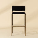 Hospitality furniture - Black Fabric Bar Stool - www.oroatrade.com