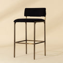 Hospitality furniture - Black Fabric Bar Stool - www.oroatrade.com