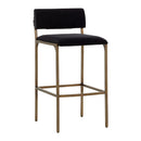 Hospitality furniture - Black Fabric Bar Stool - www.oroatrade.com