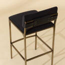 Hospitality furniture - Black Fabric Bar Stool - www.oroatrade.com