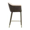 Hospitality furniture - Cream Leather Counter Stool - www.oroatrade.com
