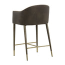 Hospitality furniture - Cream Leather Counter Stool - www.oroatrade.com