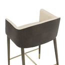 Hospitality furniture - Cream Leather Counter Stool - www.oroatrade.com