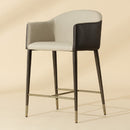 Hospitality furniture - Cream Leather Counter Stool - www.oroatrade.com