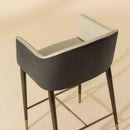 Hospitality furniture - Cream Leather Counter Stool - www.oroatrade.com