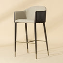 Hospitality furniture - Cream Leather Bar Stool - www.oroatrade.com