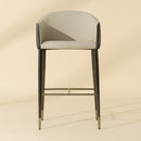 Hospitality furniture - Cream Leather Bar Stool - www.oroatrade.com