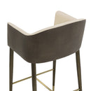 Hospitality furniture - Cream Leather Bar Stool - www.oroatrade.com