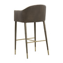 Hospitality furniture - Cream Leather Bar Stool - www.oroatrade.com