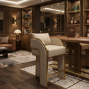 Hospitality furniture - 3-Legged Leather Counter Stool - www.oroatrade.com