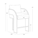Hospitality furniture - 3-Legged Leather Counter Stool - www.oroatrade.com