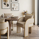 Hospitality furniture - 3-Legged Leather Dining Chair - www.oroatrade.com
