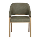 Hospitality furniture - Curved-Back Leather Dining Armchair - www.oroatrade.com