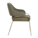 Hospitality furniture - Curved-Back Leather Dining Armchair - www.oroatrade.com