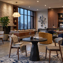 Natural Indoor/Outdoor Travertine Look Bistro Table | Splendido Kliff