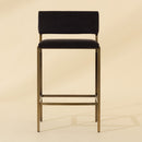 Hospitality furniture - Black Fabric Counter Stool - www.oroatrade.com