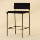 Hospitality furniture - Black Fabric Counter Stool - www.oroatrade.com