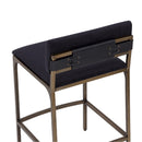 Hospitality furniture - Black Fabric Counter Stool - www.oroatrade.com