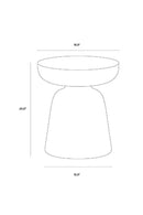 Black Indoor/Outdoor End Table | Splendido Lucida | Oroa.com