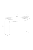 Gray Concrete Indoor/Outdoor Console Table | Splendido Noman | Oroa.com