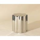 Silver Organic-Shaped Side Table | Splendido Dahlia | Oroatrade.com