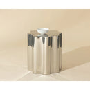 Silver Organic-Shaped Side Table | Splendido Dahlia | Oroatrade.com