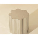 Silver Organic-Shaped Side Table | Splendido Dahlia | Oroatrade.com