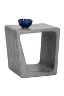 Gray Asymmetrical Indoor/Outdoor End Table | Splendido Darwin | Oroa.com