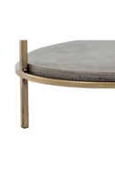 Oval Gray Concrete Side Table | Splendido Arya | Oroa.com