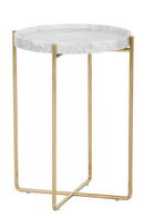 White Marble End Table | Splendido Liv | Oroa.com