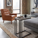 Minimalist Round Concrete Indoor/Outdoor End Table | Splendido Sawyer