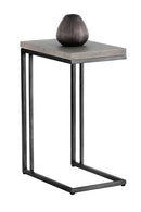 Minimalist Round Concrete Indoor/Outdoor End Table | Splendido Sawyer | Oroa.com