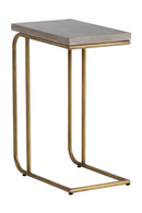 Gray Concrete C-Shaped End Table | Splendido Lucius | Oroa.com