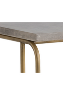 Gray Concrete C-Shaped End Table | Splendido Lucius | Oroa.com