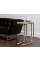 Gray Concrete C-Shaped End Table | Splendido Lucius | Oroa.com