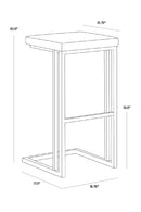 Leather Look Cantilevered Bar Stool | Splendido Boone | Oroa.com