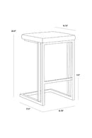 Black Leather Look Counter Stools (2) | Splendido Boone | Oroa.com