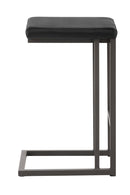 Black Leather Look Counter Stools (2) | Splendido Boone | Oroa.com