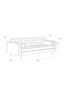 Contract furniture - Refined Upholstered Sofa - www.oroatrade.com