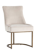 Bronze Cantilever Fabric Dining Chairs (2) | Splendido Florence | Oroa.com