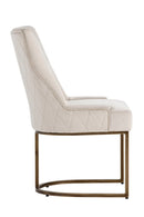Bronze Cantilever Fabric Dining Chairs (2) | Splendido Florence | Oroa.com