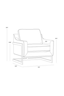 Bronze Frame Cantilevered Lounge Chair | Splendido Kalmin | Oroa.com